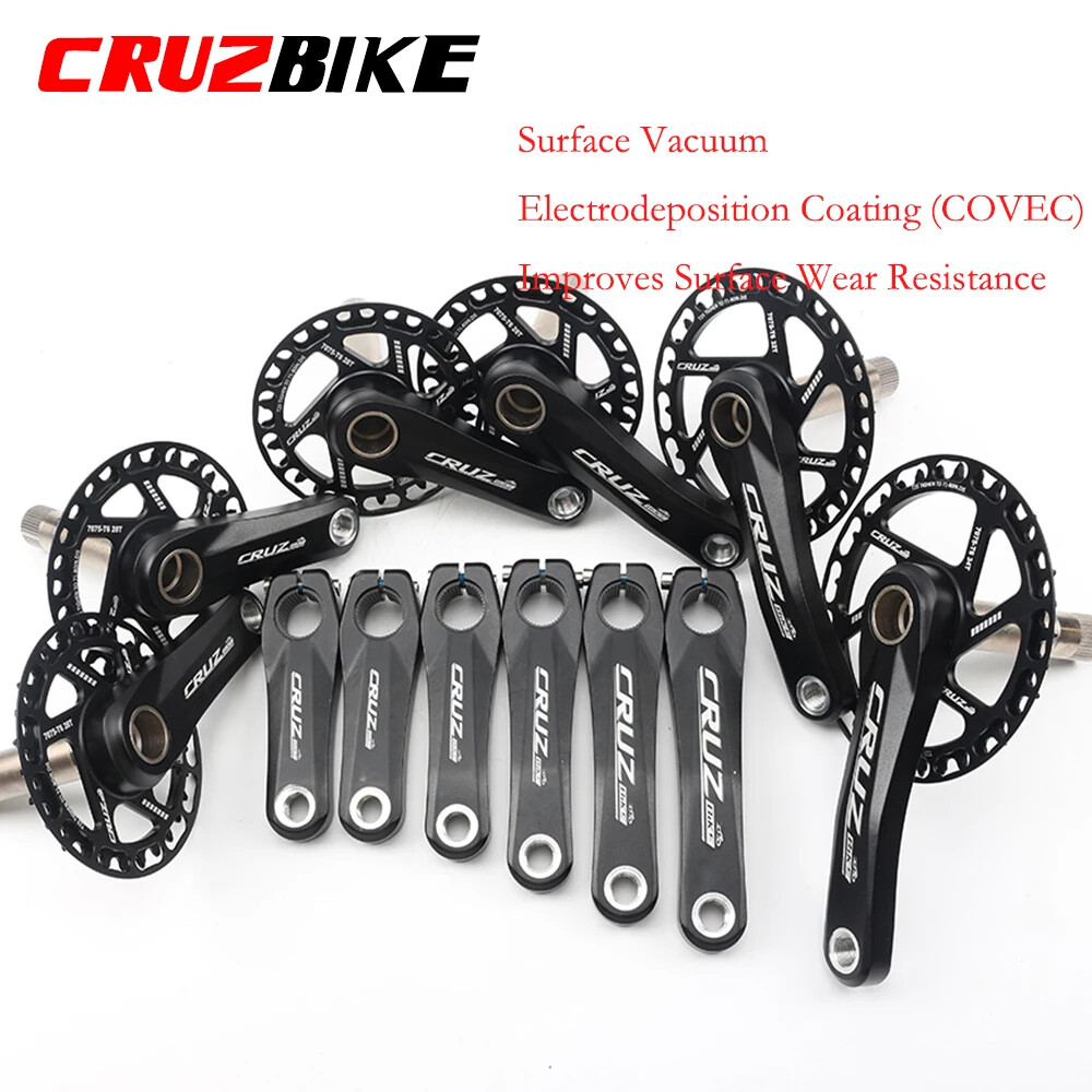 89/98/110/127/140/150mm Aluminum Alloy MTB Child Bike Crankset Single Chainwheel