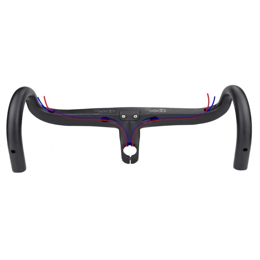 28.6mm Road Bike Carbon Integrated Handlebar with Headset Spacers Computer