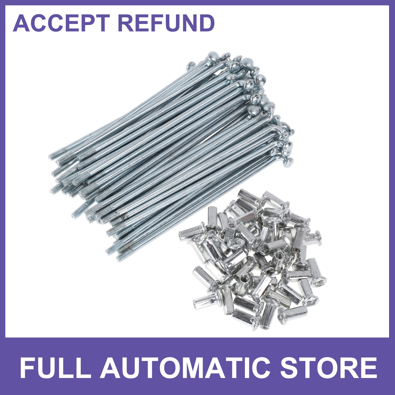 48Set 10G Bicycle Spokes 90mm Bike Wheel Spokes Carbon Steel Galvanized