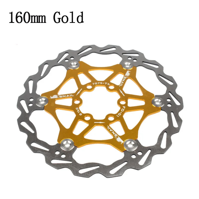 SNAIL Disc Brake Rotor MTB Bicycle Floating Rotor Heat Dissipation 140/160Mm Sta