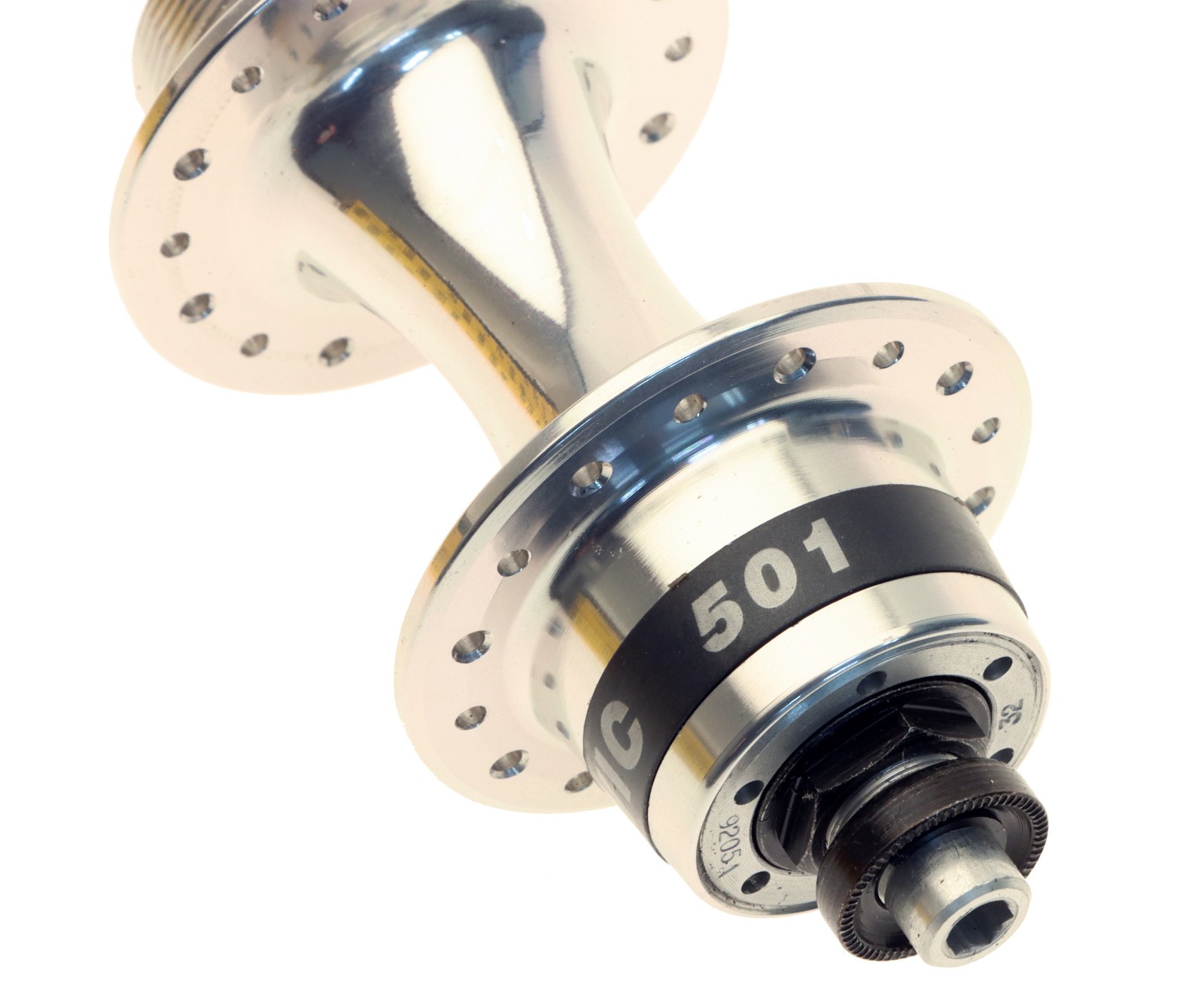 Mavic 501 Hubset Pair 32h English Freewheel Quick Release 130mm Silver NOS NIB