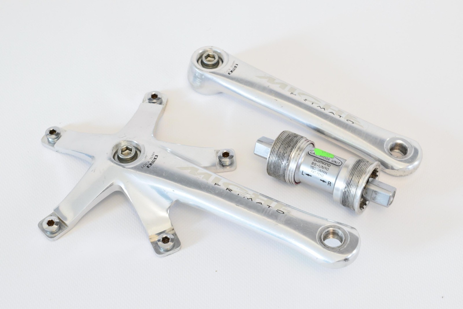 Miche Primato Silver Track Crankset 144 BCD 165mm Fixed Gear NJS fixie track