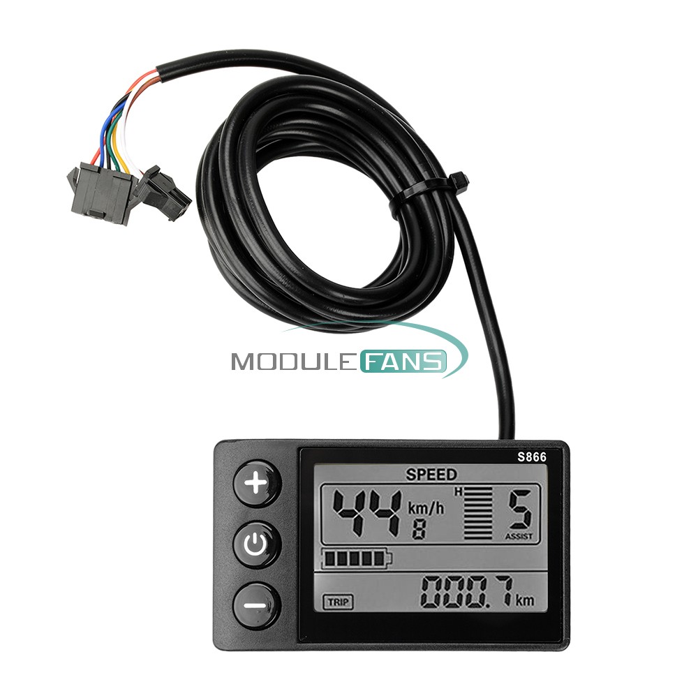 36V 48V 64V 750-1500W Brushless Motor Controller Motor Driver E-Bike S866 Meter