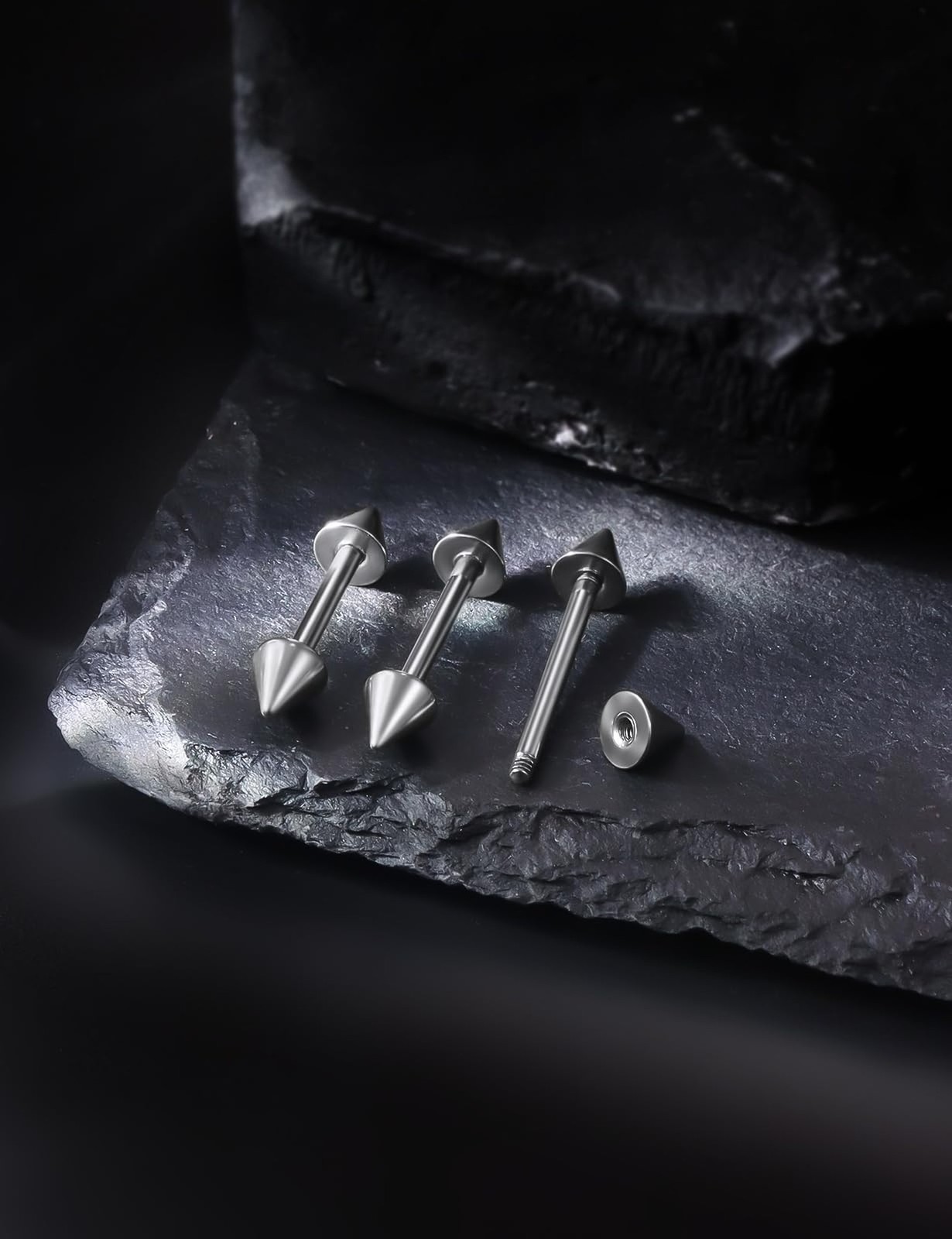 14G 16G Astm F136 Titanium Spike Nipple Rings Bridge Piercing Jewelry Straigh…