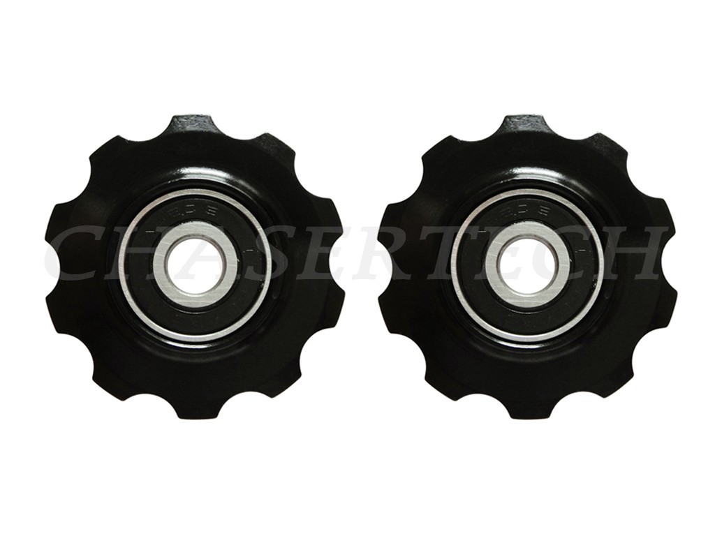 MTB Road Bike Rear Derailleur Jockey Wheel Pulley 10T Black