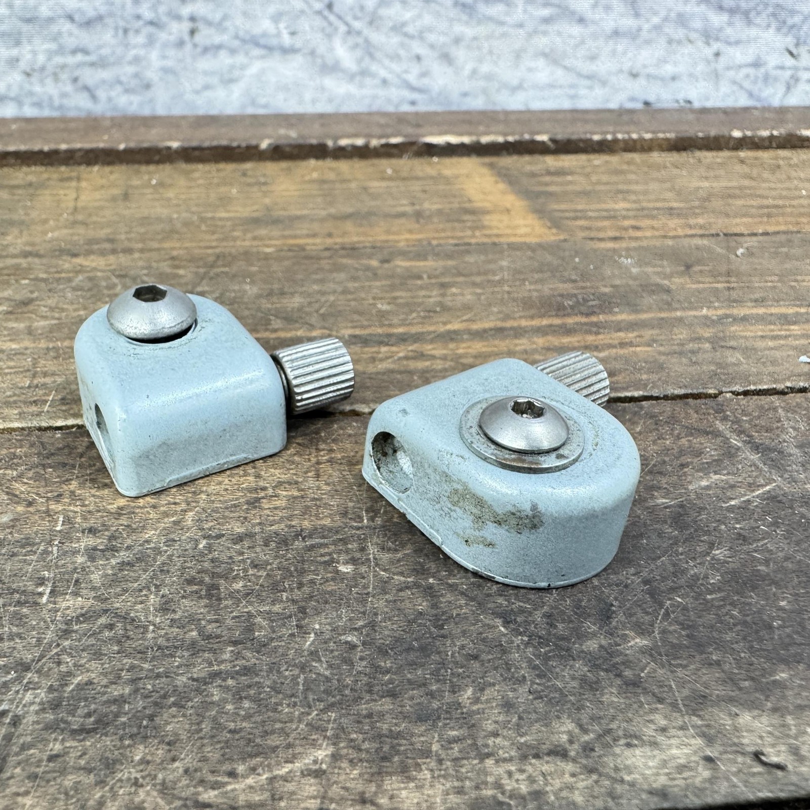 Vintage Downtube Cable Stop Pair 80s Suntour Group Alloy Road Touring Bike