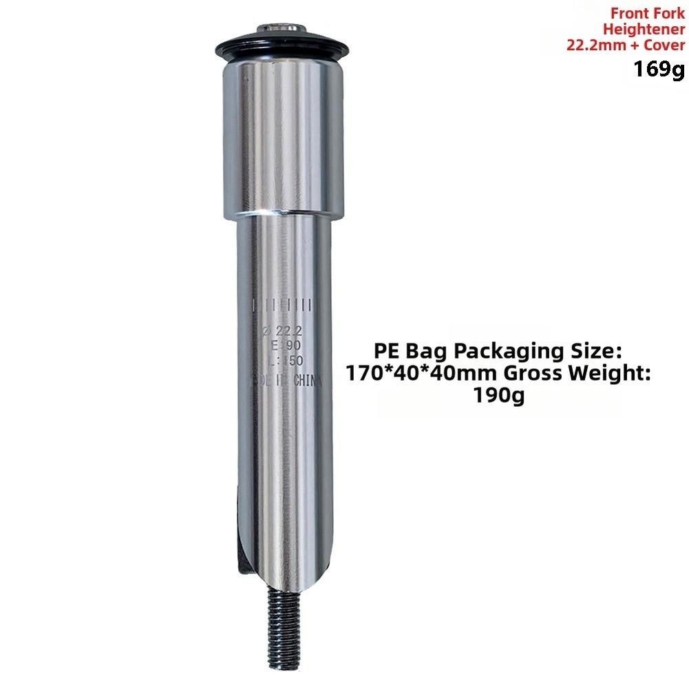 Aluminum Folding Bike Fork Stem Extender Fits 22.2mm and 25.4mm Steerer Tubes