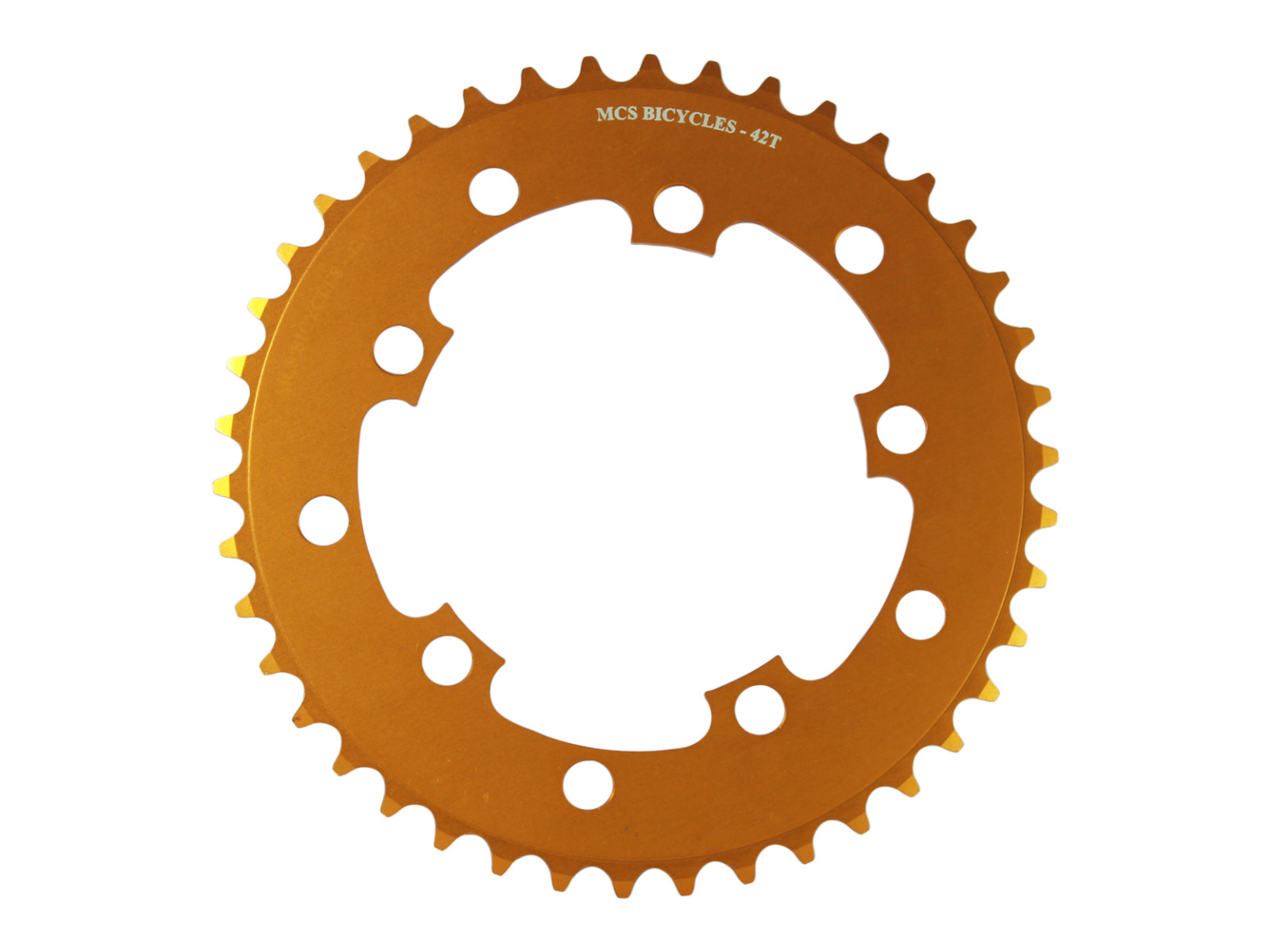 MCS 110BCD 5 Hole Chainrings 44T Gold
