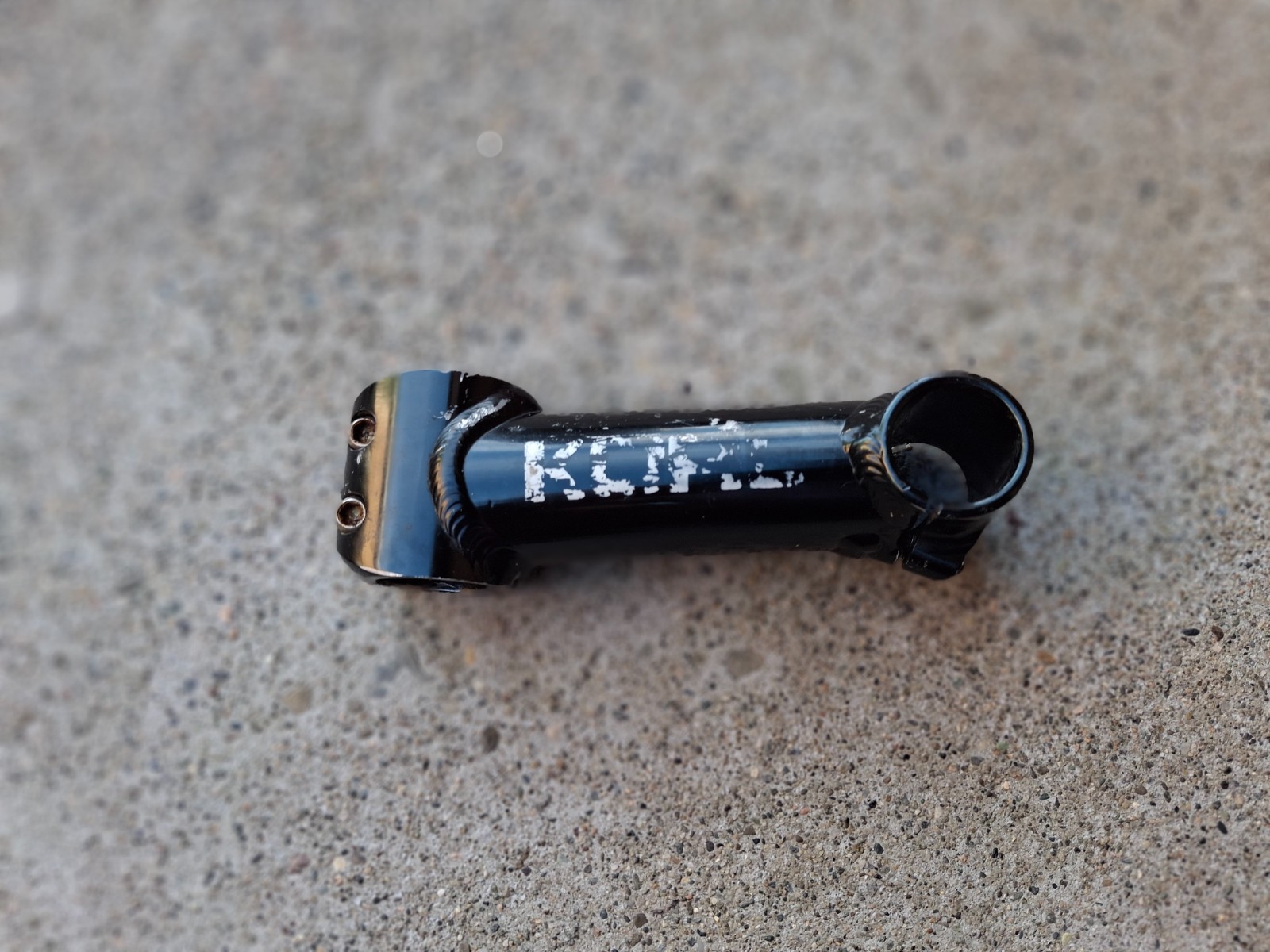 KORE 1 1/8″ Threadless Bike Stem 125mm Length 25.4mm Clamp Black Alloy Vintage