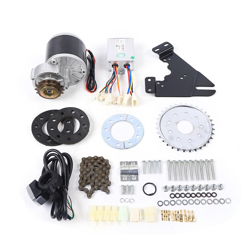 350W 36V Electric Bicycle Brush Motor Thumb W/ Freewheel E-Bike Conversion Kit