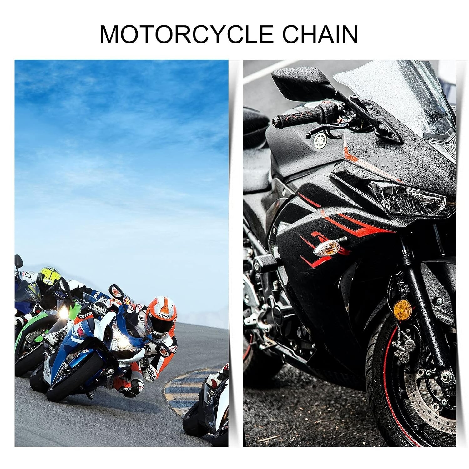 8 Heavy-Duty Chain Master Links – Steel Alloy Connectors for Dirt Bikes and ATVs