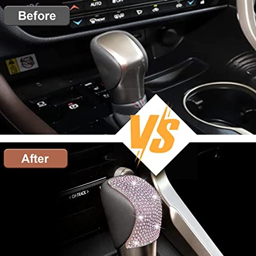 Bling Shift Gear Lever Accessories Fit for Lexus 16-18 ES350 15-22 NX300 Pink