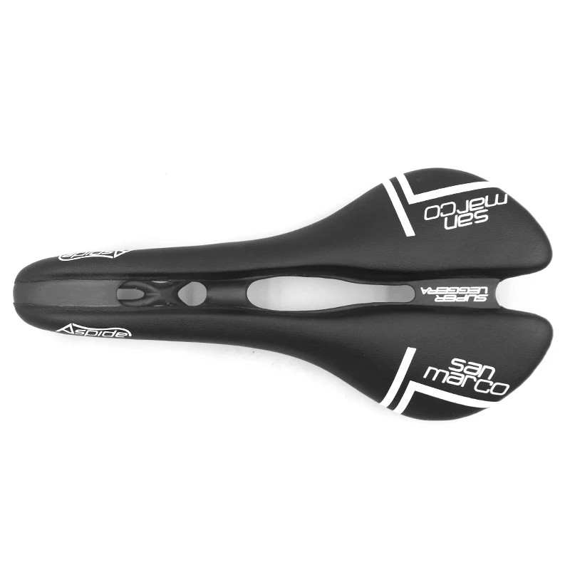 San Marco Aspide Carbon Road Bike Saddle 114g Hollow Comfort Seat Black White