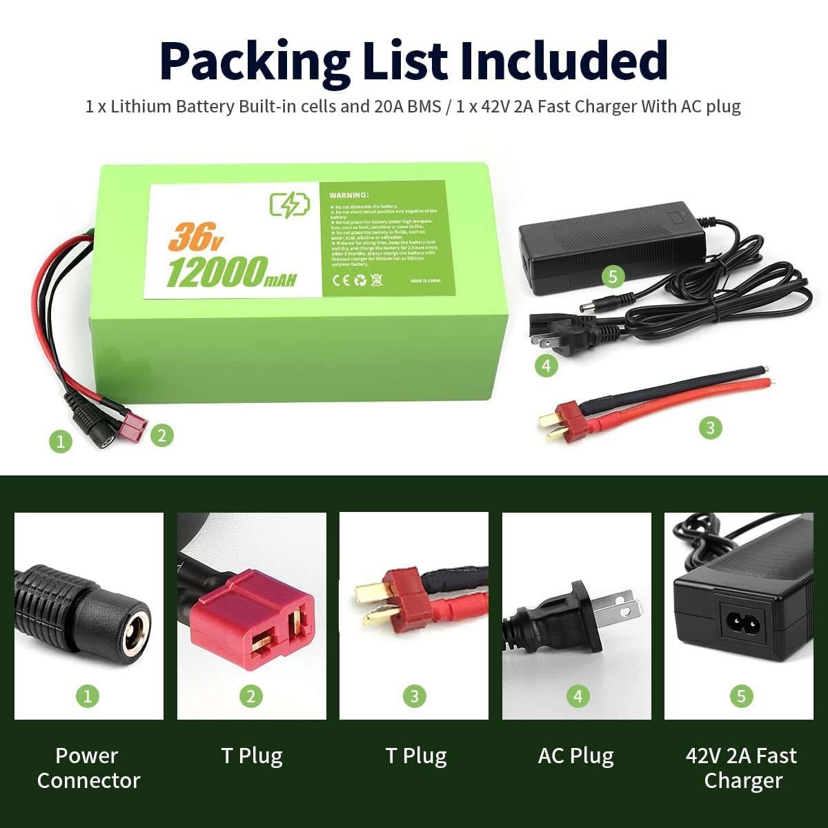 Hailong 36V 12AH Electric Bicycles Li-ion Battery for 200W-750W EBike Scooter