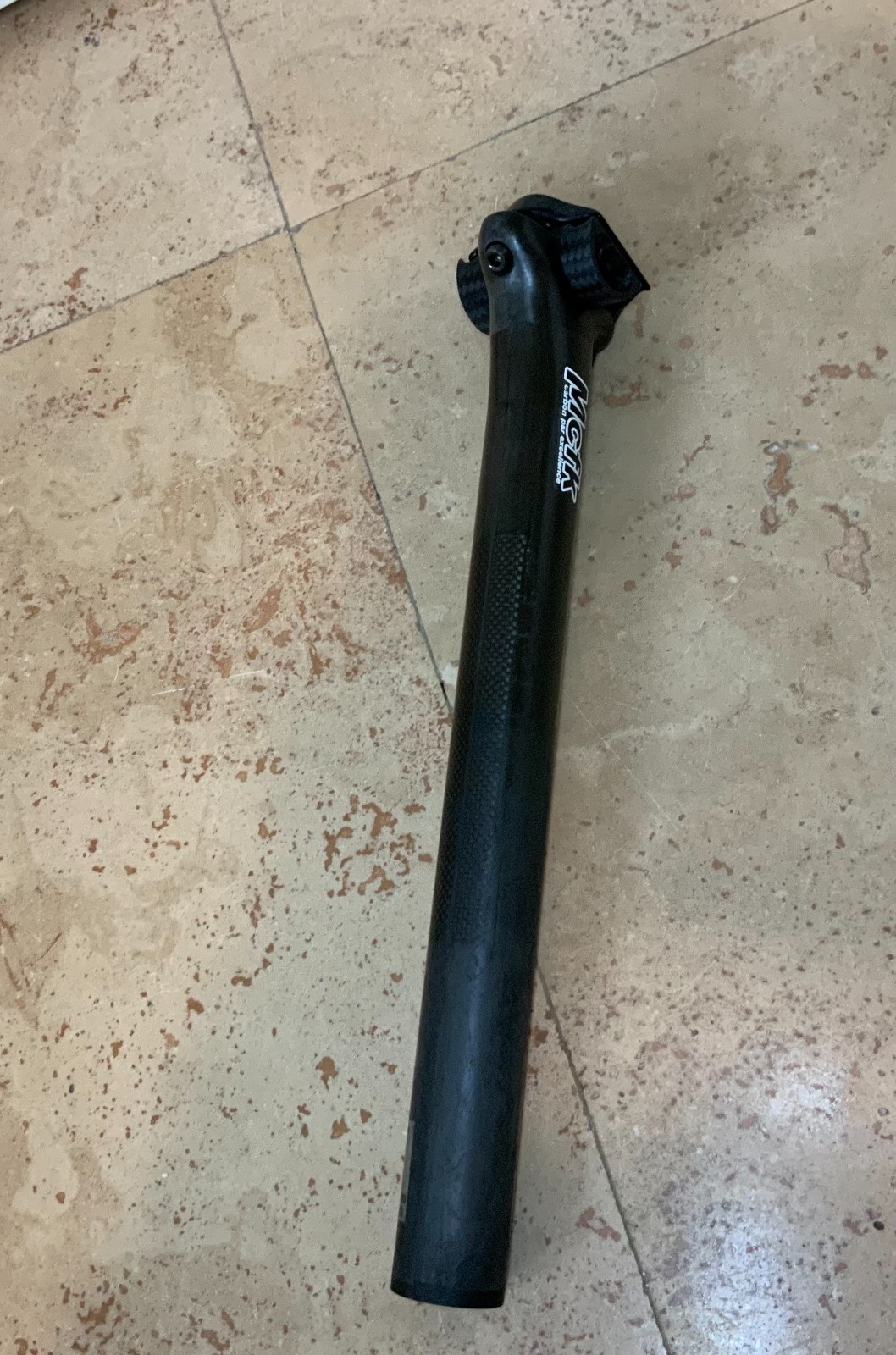 MCFK Carbon Seatpost 31.6mm Ultralight 144g w/ Clamp Black Germany