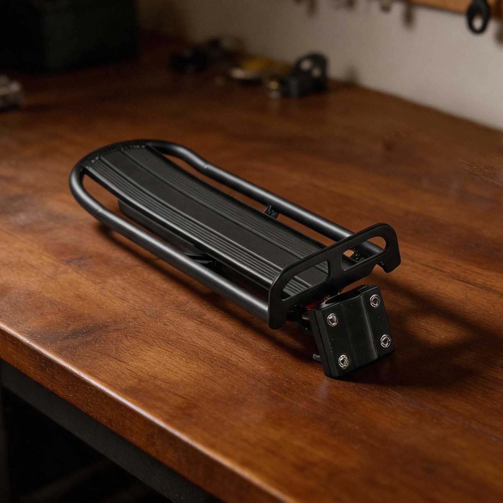 Lightweight Aluminum Rear Bike Pannier Rack with Quick Release Screw Mount