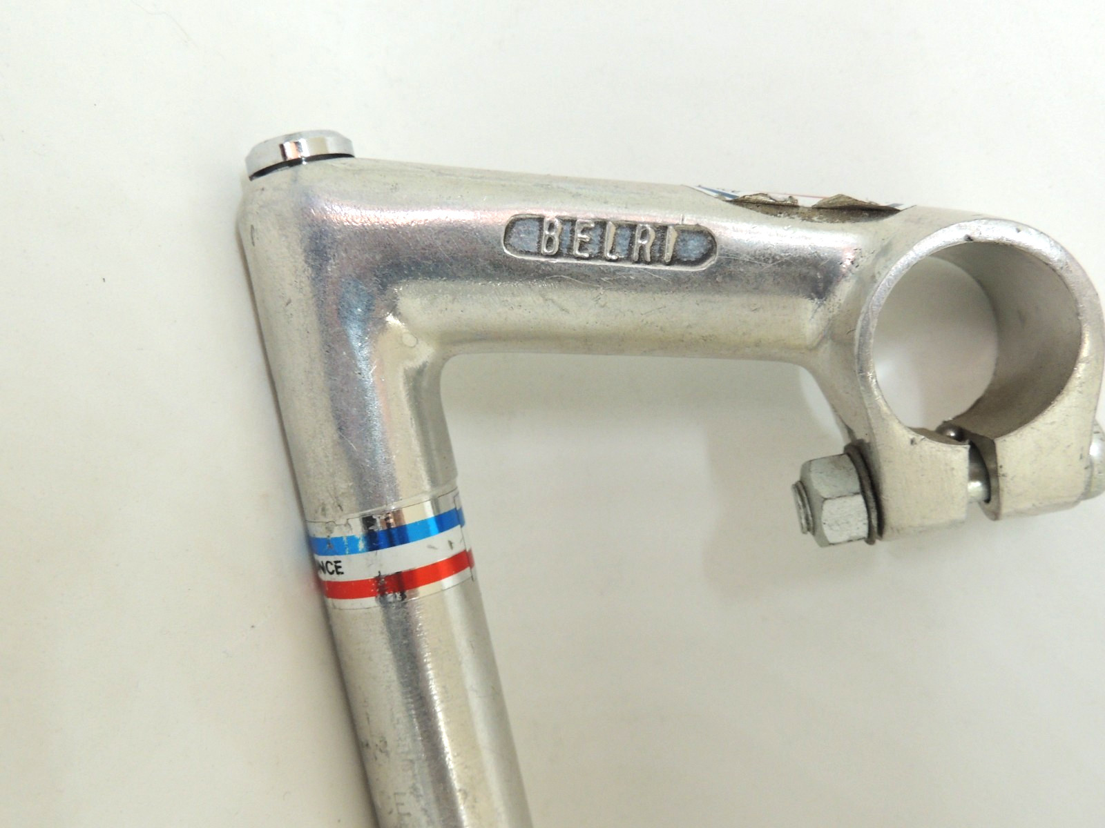 Vintage Belleri bicycle gooseneck quill stem 21.9mm x 90mm (NOS) Made in France