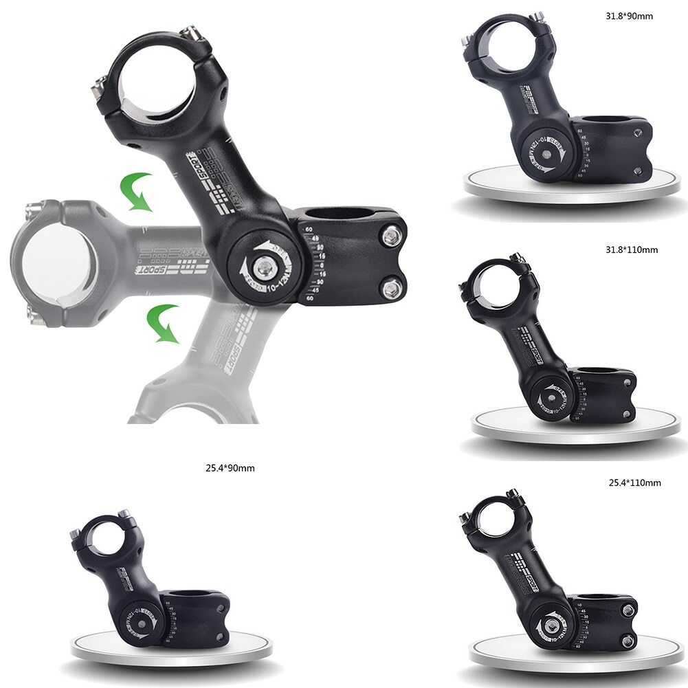 25.4/31.8mm Mountain Road Bike Stem Riser Adjustable MTB Bicycle Handlebar NEW
