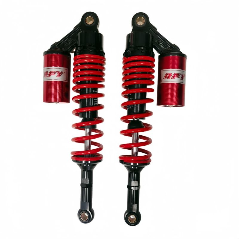360mm 14.17 inch 7mm Spring Universal Motorcycle Air Shock Absorber Red Black