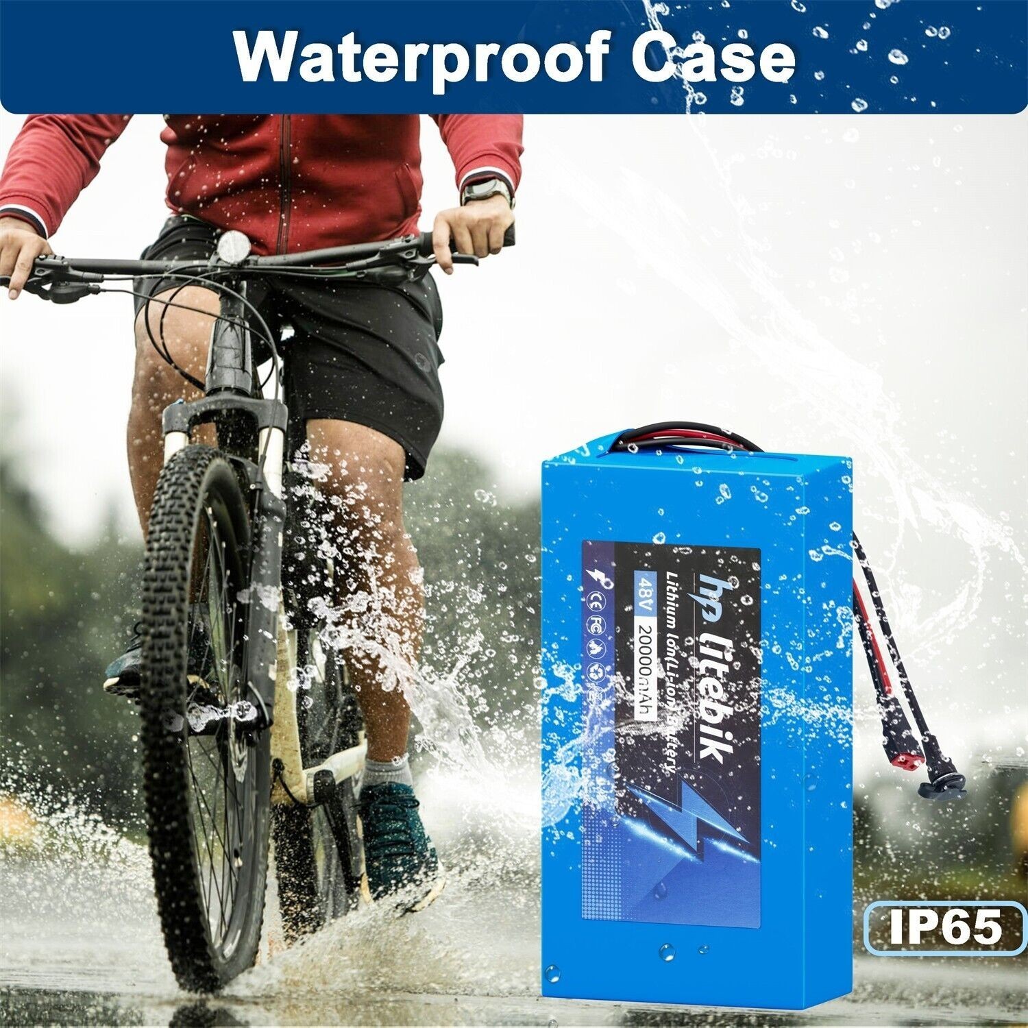 Lithium ebike Battery 48V 20Ah for 200W-1500W ebike Bicycle Electric Scooter 30A