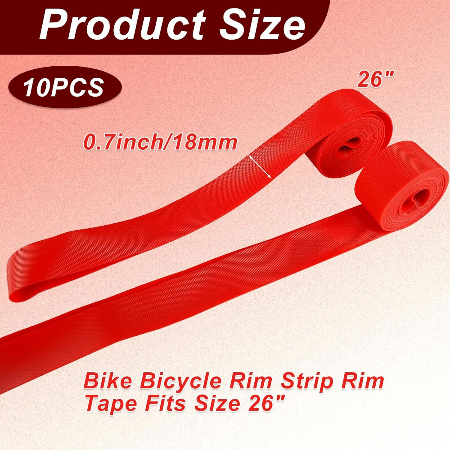 10 Pack Bicycle Rim Strip Rim Tape Inner Tube Protection Pad Puncture Proof Belt