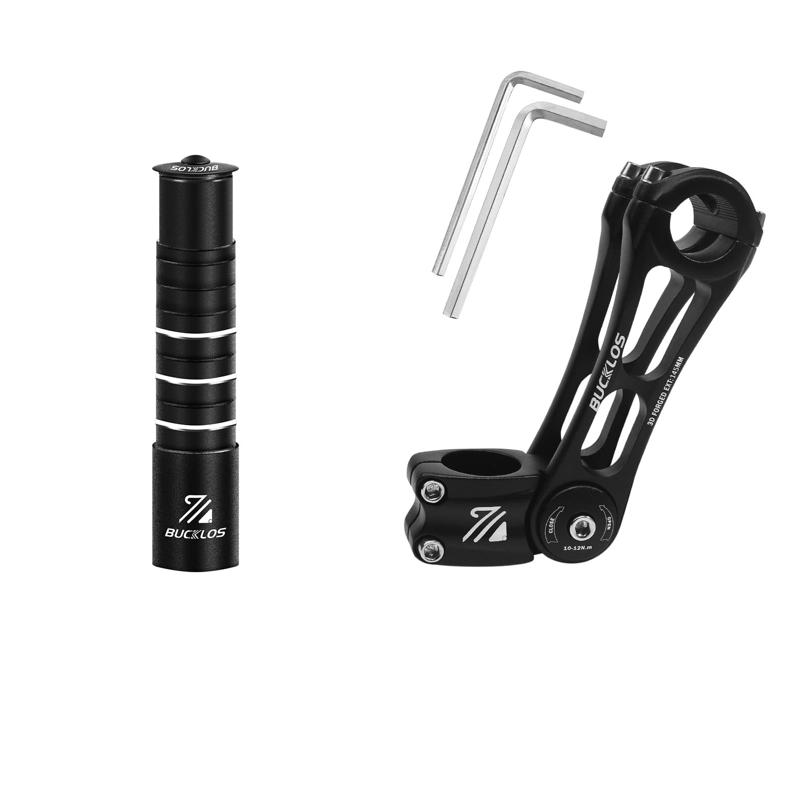Bicycle Stem Riser Extender MTB Adjustable Handlebar Adapter 25.4mm 145mm