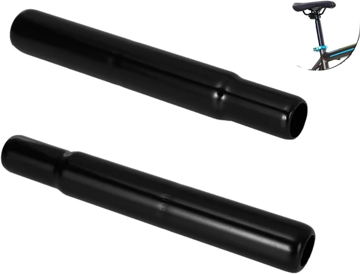 2 Pack Bike Seatpost Bicycle Seat Post Steel OD 25.4Mm Length 180Mm Short Bike S