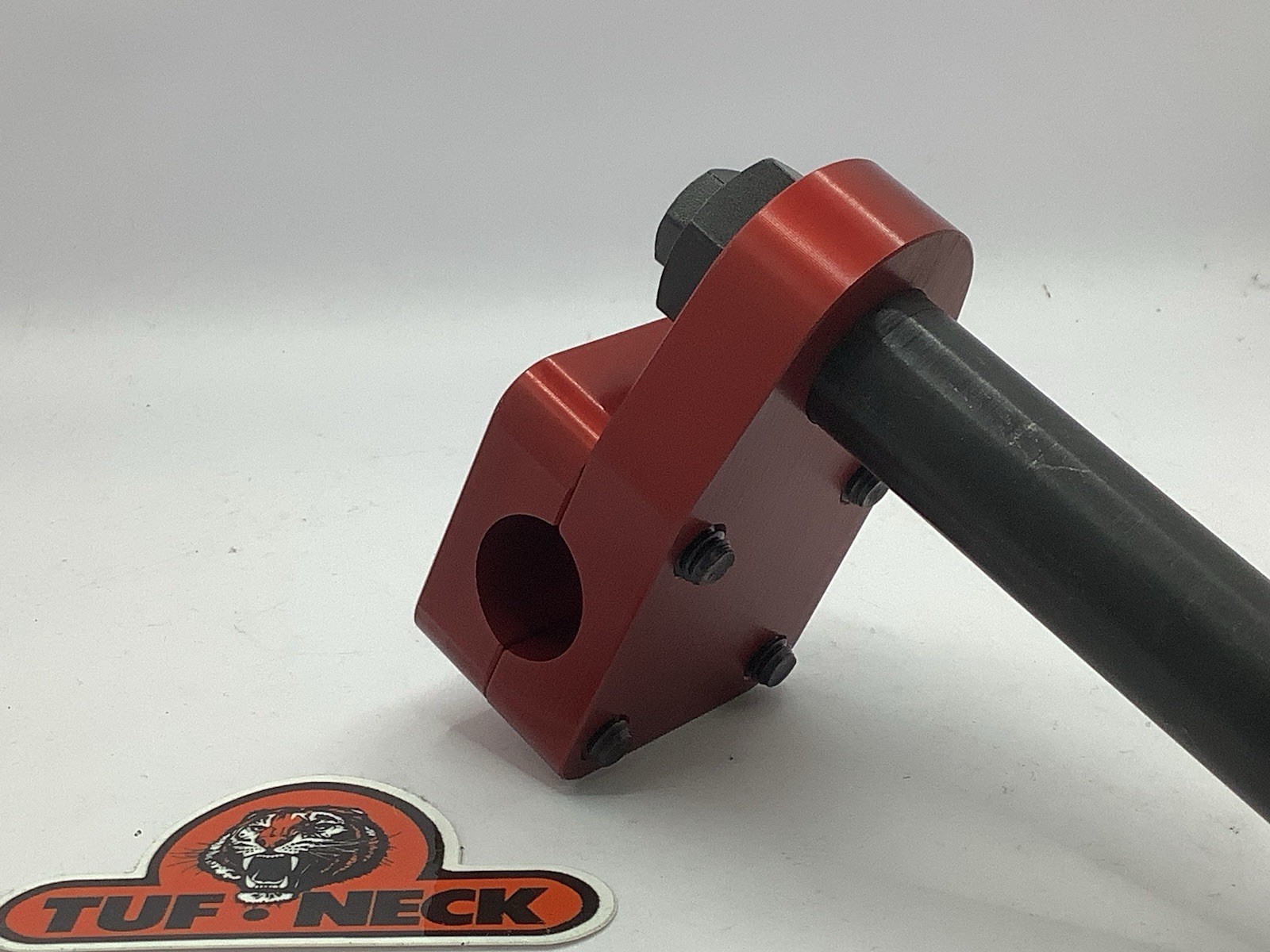 Red 1″ Tuf-Neck Stamped Tiger Retro BMX Stem