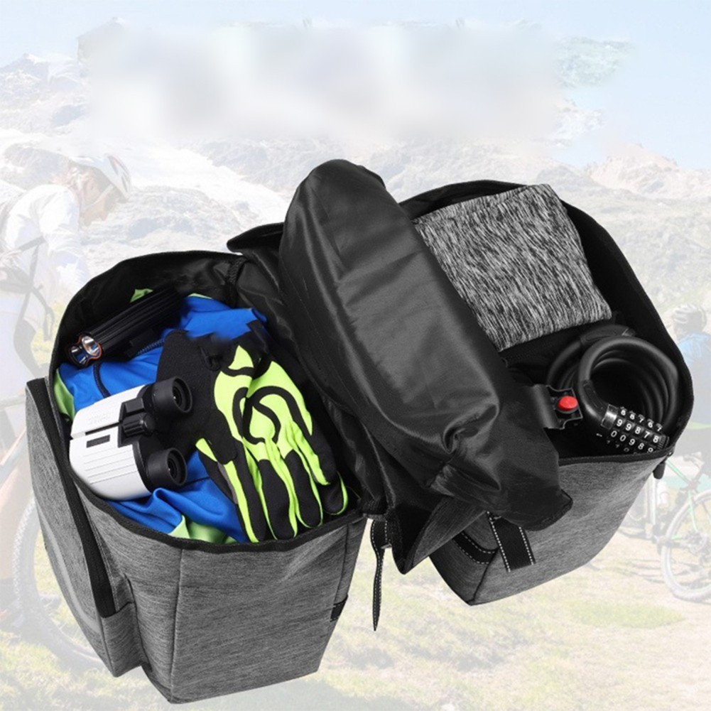 Reflective Saddle Bags For For Ebike And Bicycle With Secure Attachment Straps