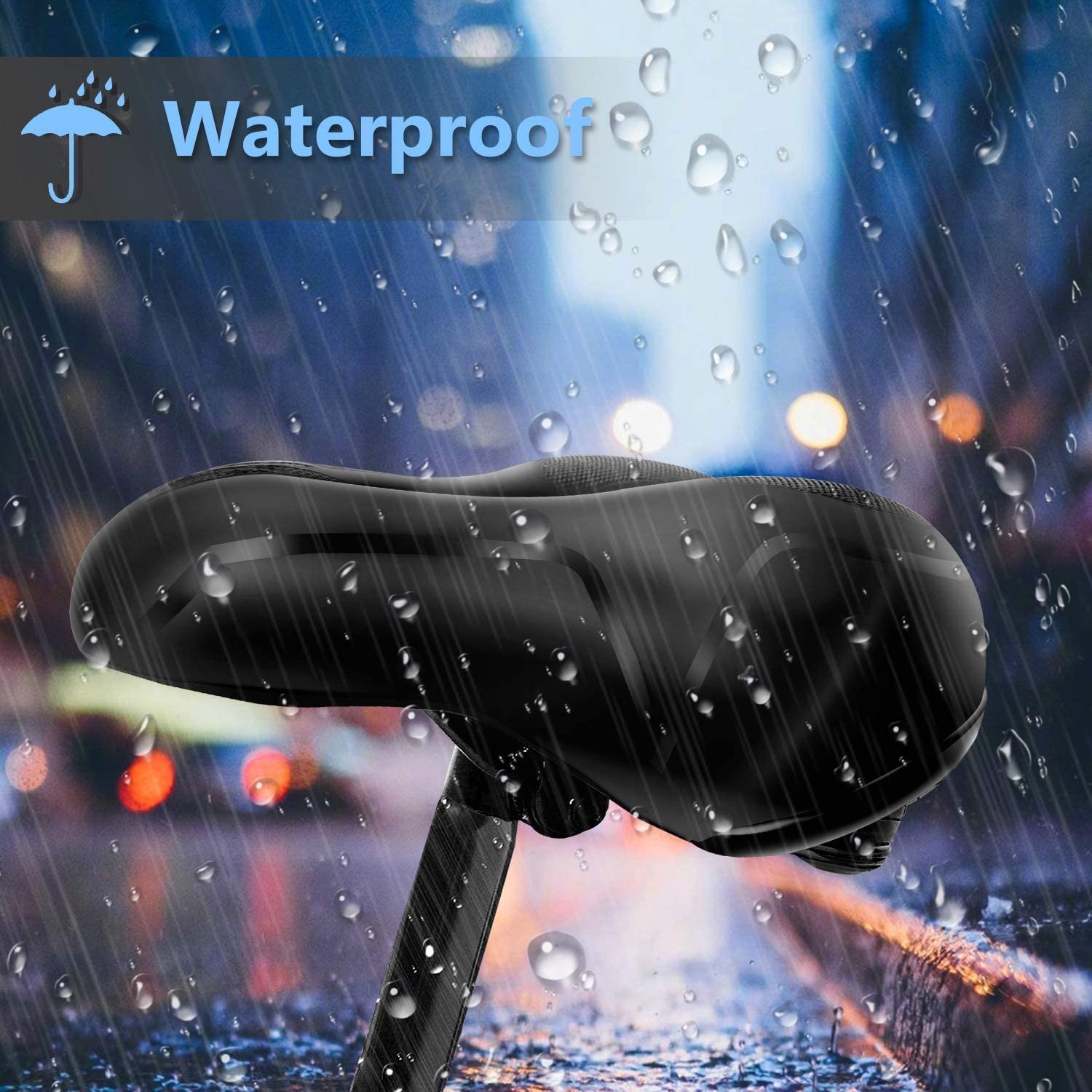 E-bike Bicycle Seat Cushion for Men Women Comfort Soft Gel Wide Bicycle Seat