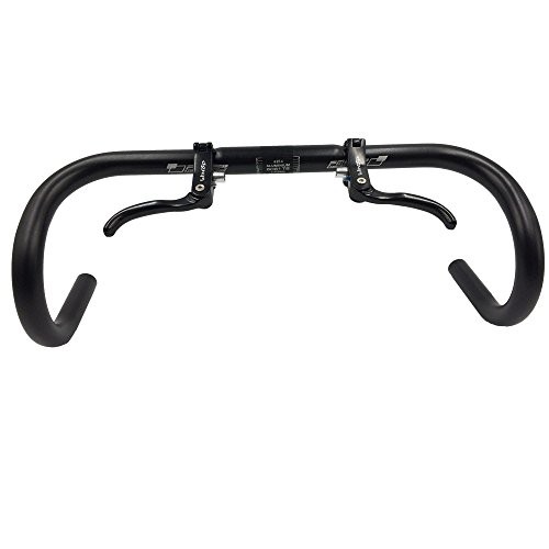 Bike Brake Lever Set 23.8mmAdditional Brake Lever Aluminum Alloy 22.2mm Black