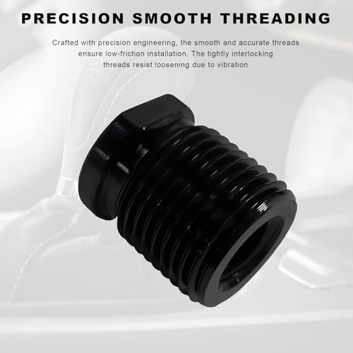 5PCS Gear Shift Knob Adapter Kit, Aluminum Shifter Handle Nut Inserts Fit