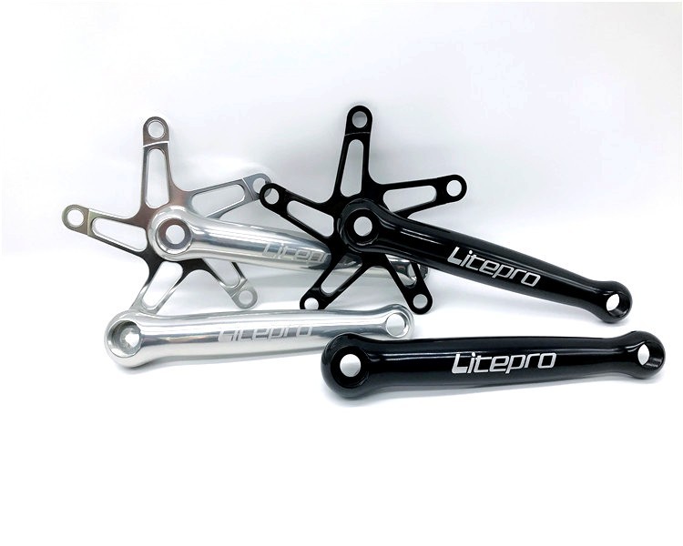 Litepro CNC Crankset BCD130 Crank Arm set 170mm for Brompton Birdy folding Bikes