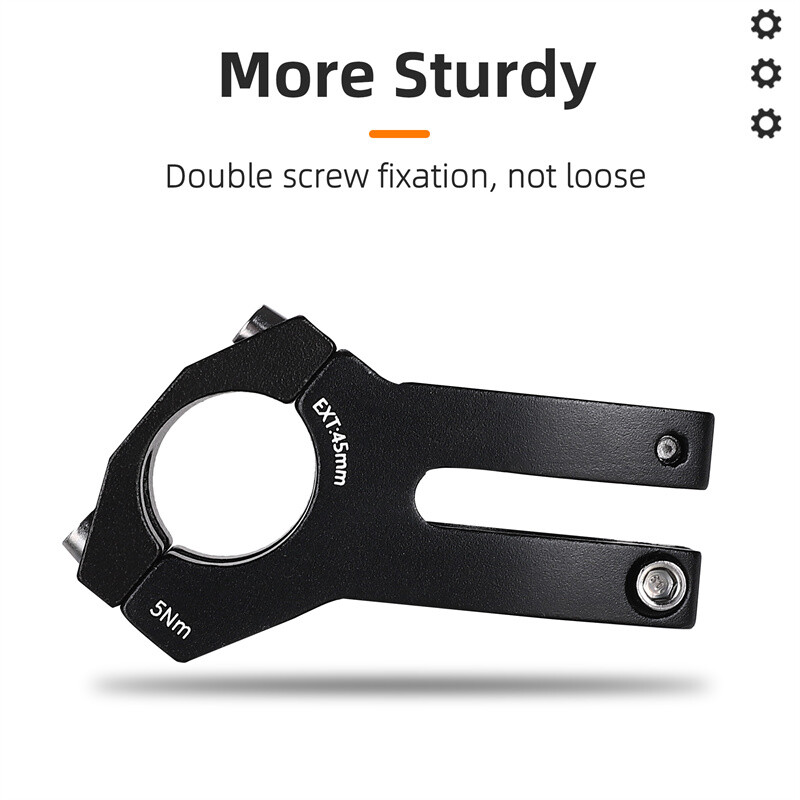 WEST BIKING MTB Bike Stem Aluminum Short Bicycle Handlebar Stem Extender Black