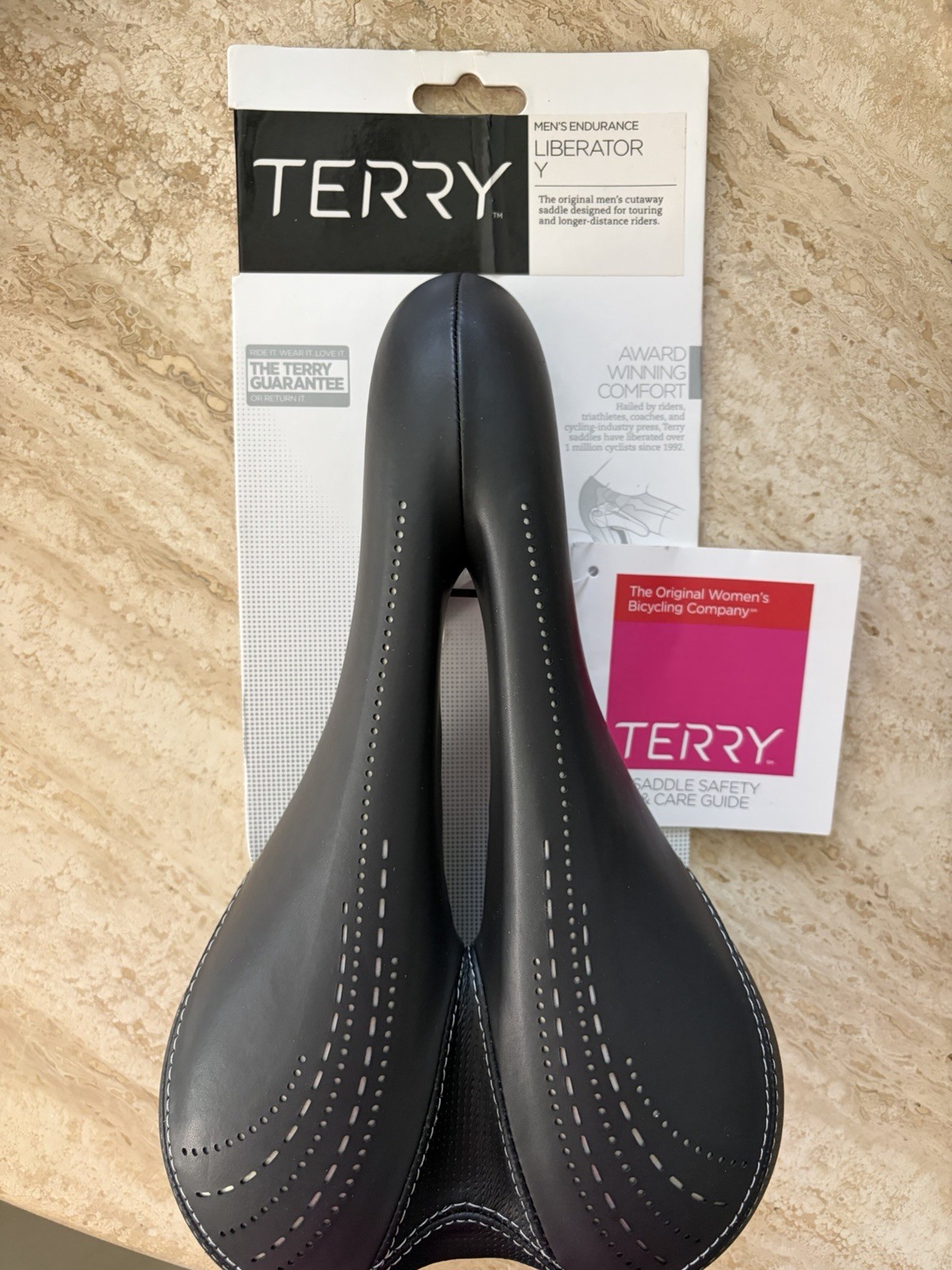 NEW Terry Men’s Liberator Y Gel Bike Seat Saddle Comfortable Center Cutaway