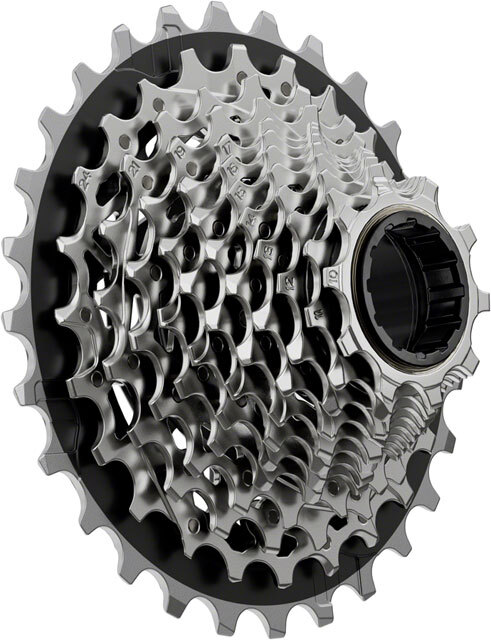 SRAM Force XG-1270 Cassette – 12-Speed, 10-28t, Silver, For XDR Driver Body, E1
