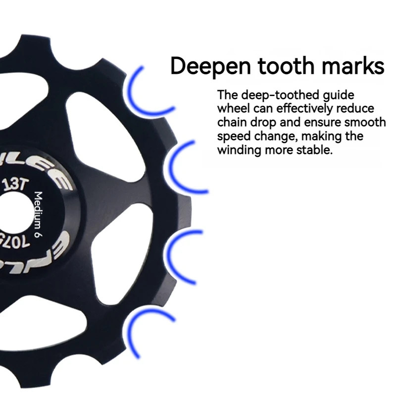 Bike Rear Derailleur Pulley 11T 13T Aluminum Alloy Ceramic Bearing MTB Wheel