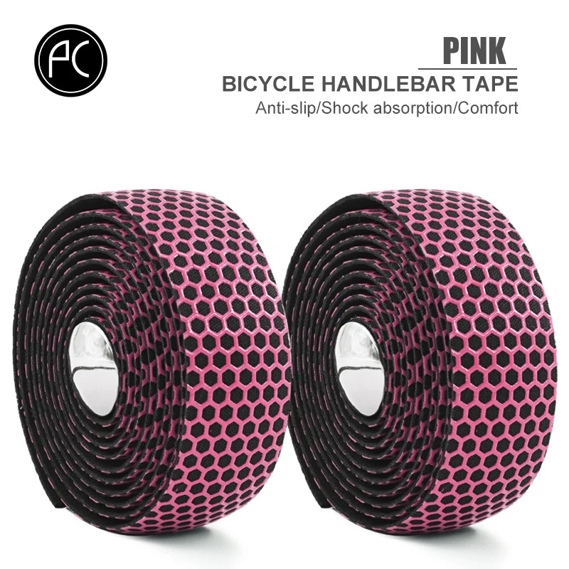 Road Bike Handlebar Tape Anti Slip Sweat Absorbent Honeycomb Grip Wrap
