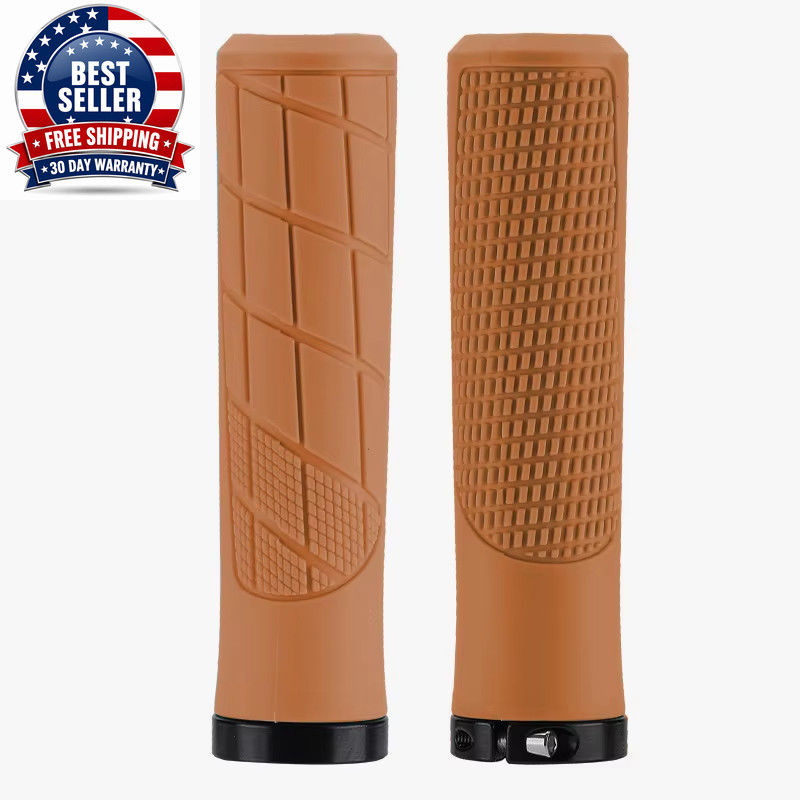 Bike Grips Rubber Mountain Bike Handlebar Cover Cuffs Shock Absorber anti Slip B