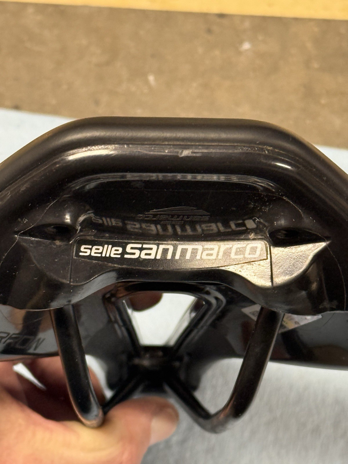Selle San Marco Ground Sport Narrow Saddle Carbon Steel Rails Great Condition!
