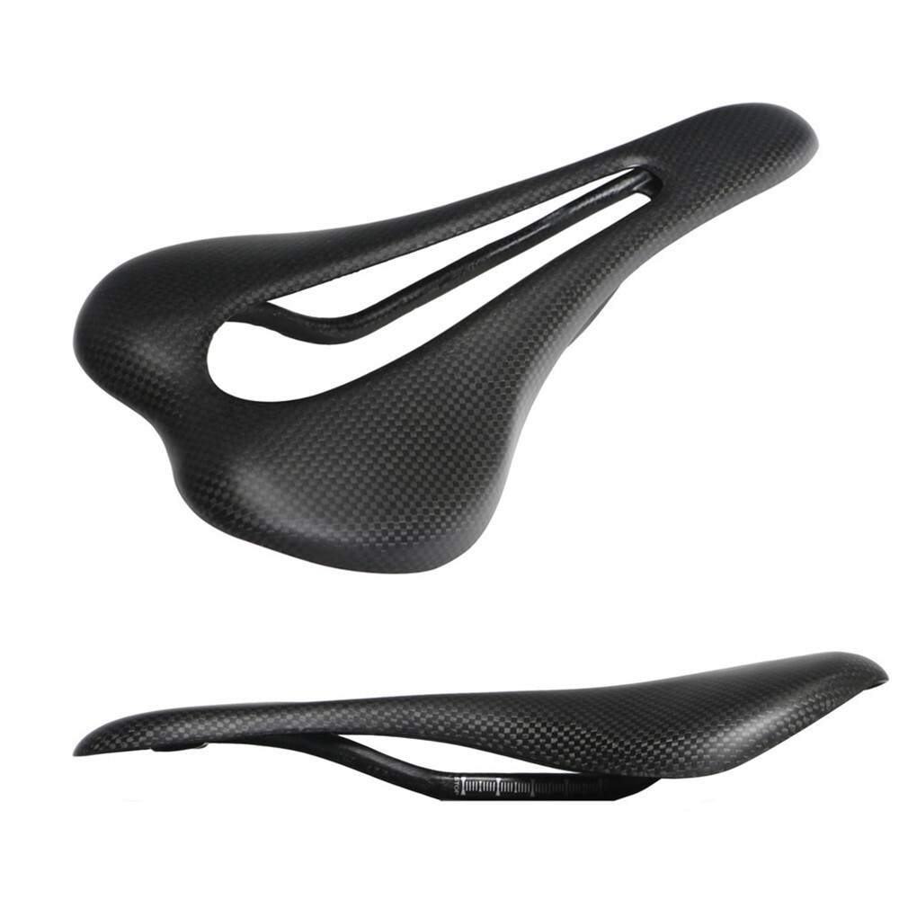 Ultralight Cycling Seat Full Carbon Bicycle Saddle Rail 7*9mm 120g Black No Logo