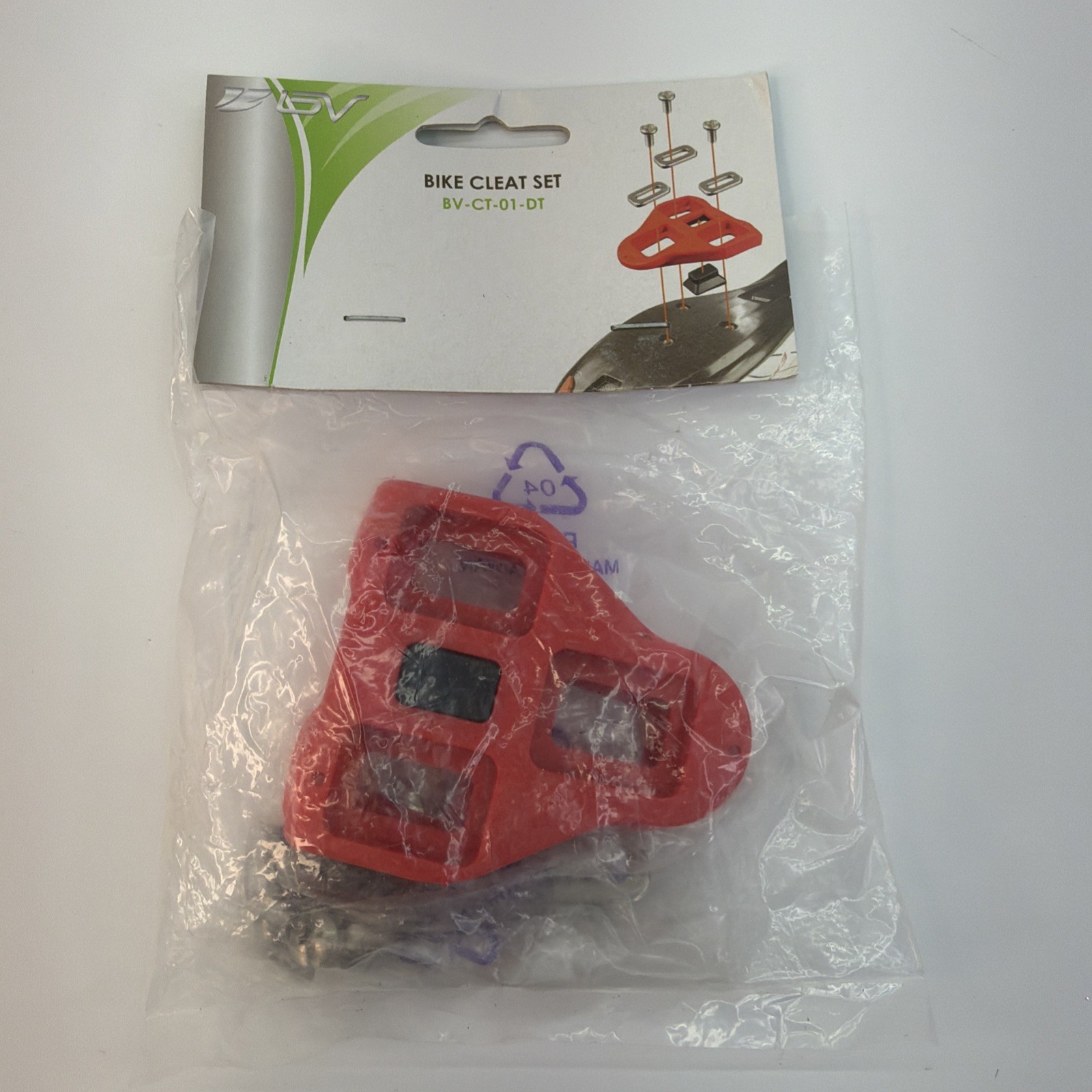 Bike Cleat Set BV-CT-01-DT – 3 Bolt With Hardware New In Package