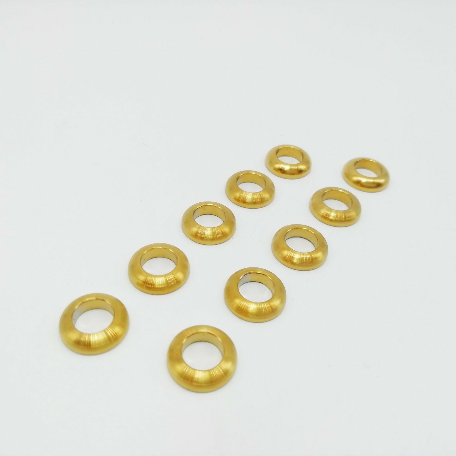 Titanium Washer M6 Concave Convex Gasket Spacer For Bike Motorcycle Fastening