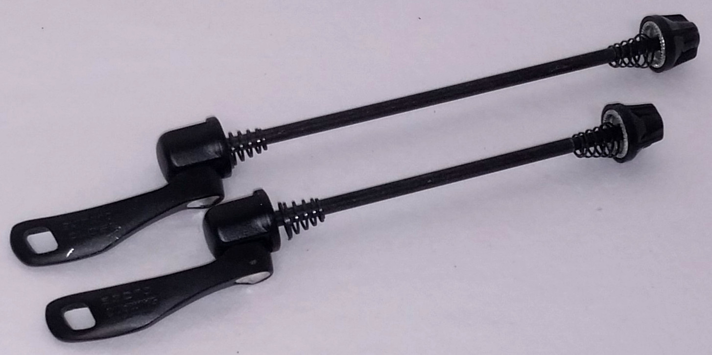 Shimano Close Quick Release Skewer Set Front Rear 100/135 MTB Road Bike QR Black