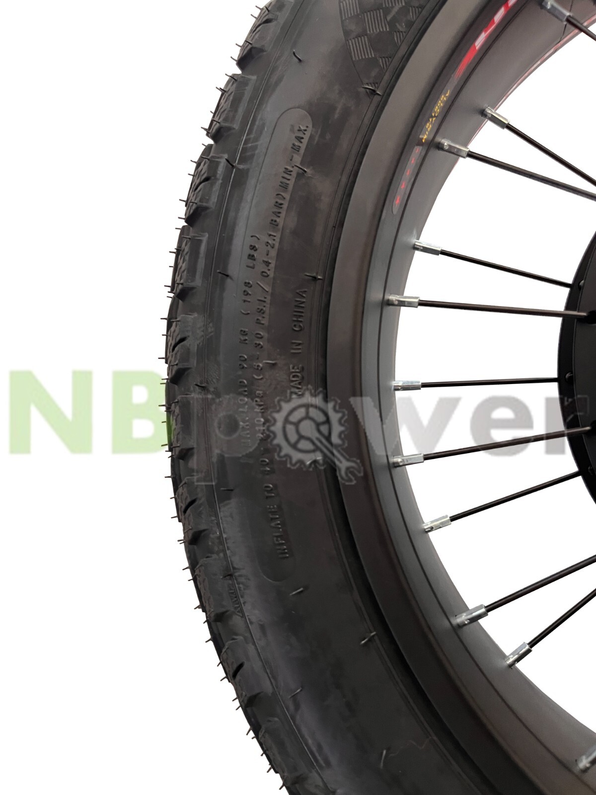 QS205 48-72V 5000W 170MM dropout 50H BLDC hub motor wheel with tire.