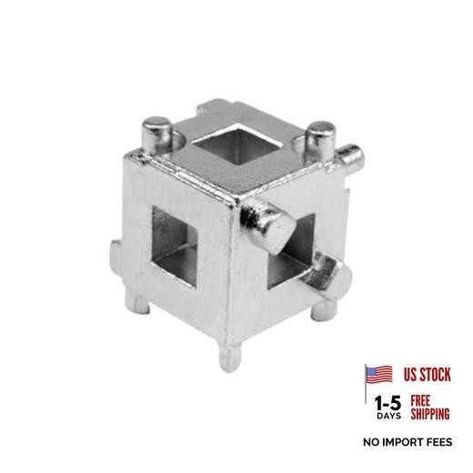 3/8” Car Brake Caliper Compression Cube Tool, Steel Brake Piston Remover