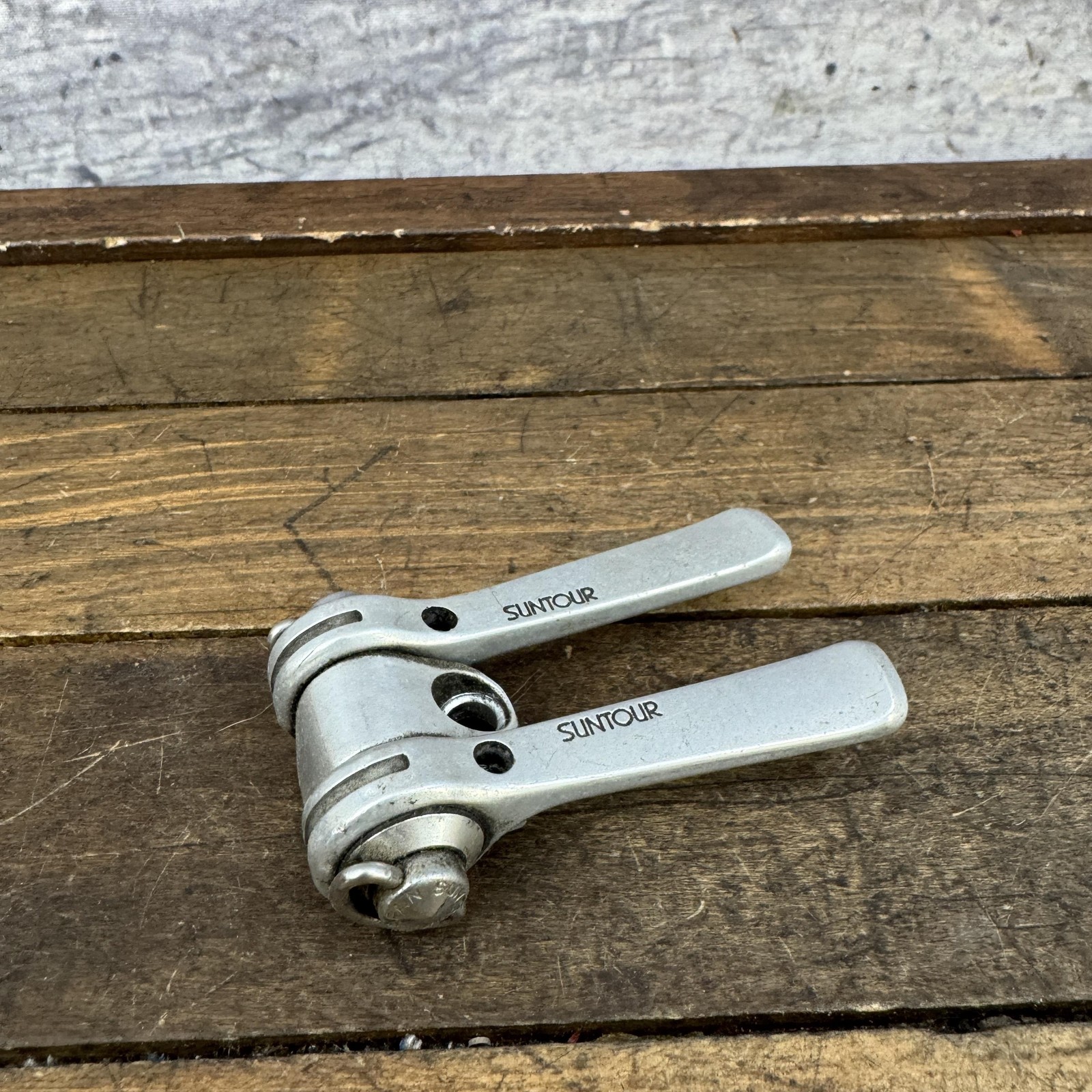 Vintage SunTour Shifter Lever Set 1-Bolt Down Tube Road Friction Cyclone Superbe
