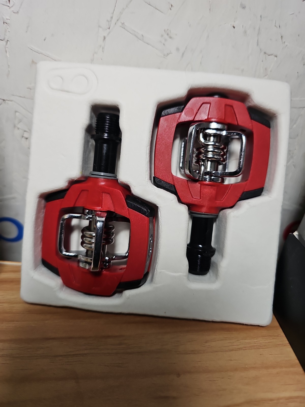 Crankbrothers Smarty Clipless Pedals Red Black MTB Road Crankbros 3 Sets Colored