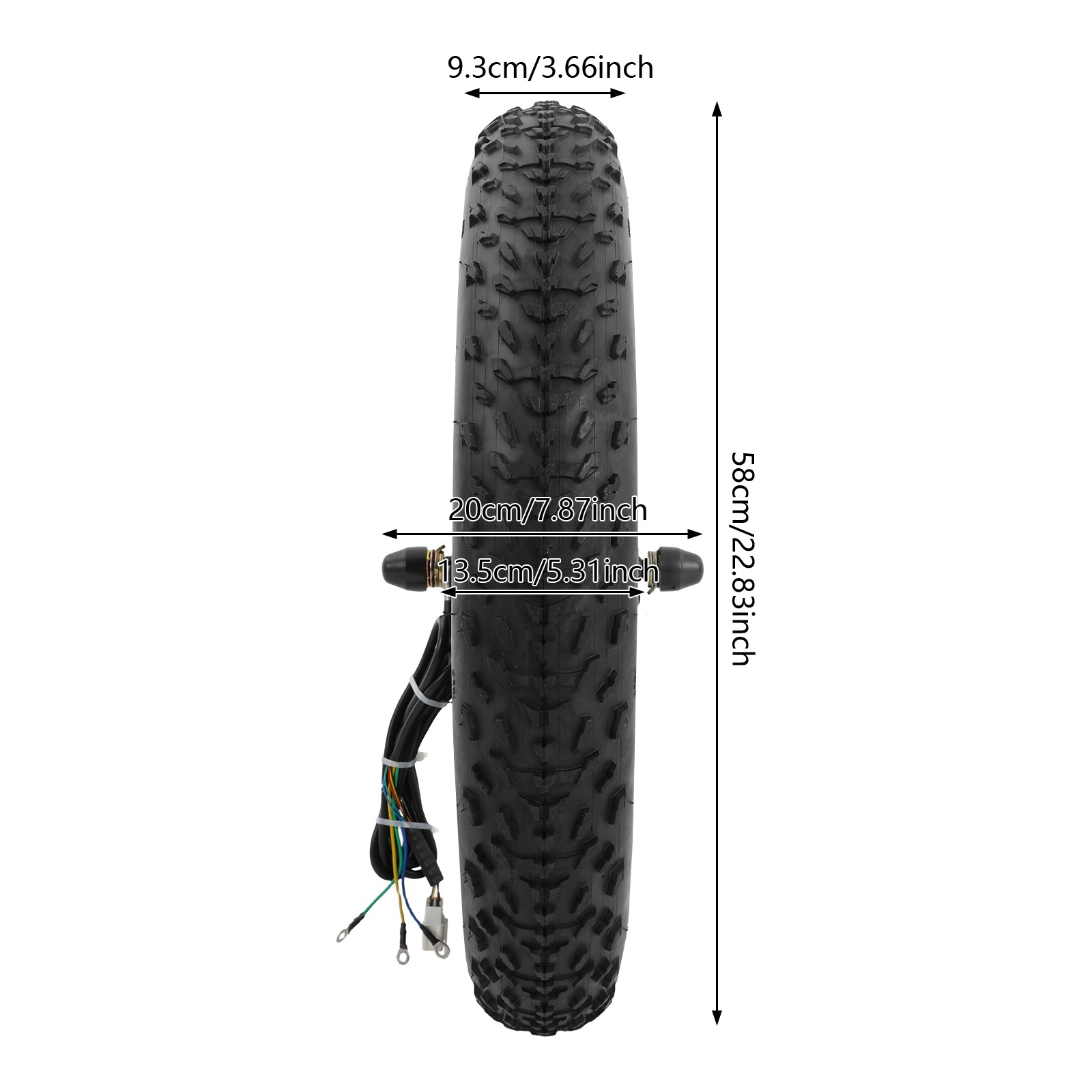 Front Wheel Bicycle Conversion Kit, 20″ E-bike Front Motor DC 48V 1500W LCD