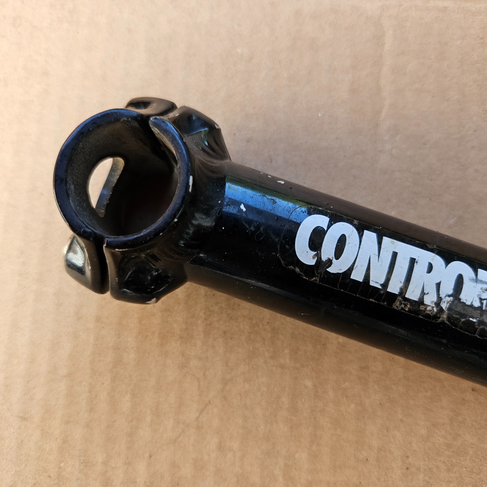 Vintage 1-1/8″ Control Tech Threadless Stem 135mm x 25.4mm Black Removable Face